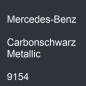 Preview: Mercedes-Benz, Carbonschwarz Metallic, 9154.